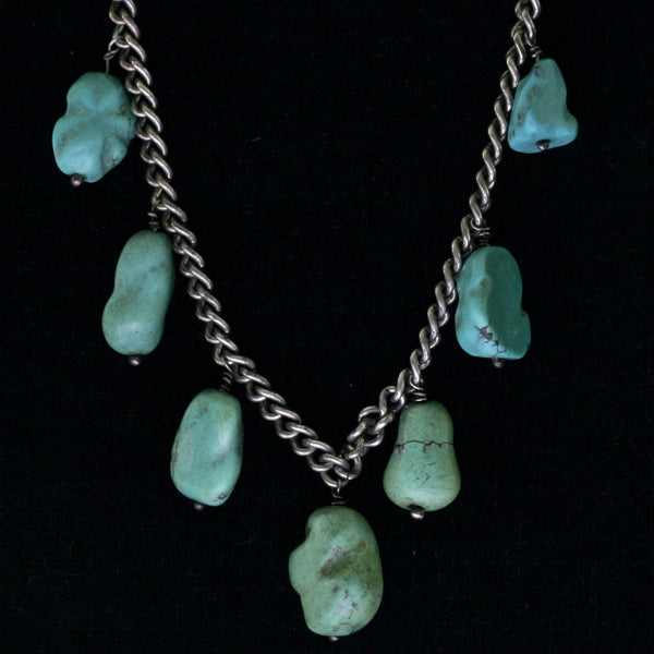 Turquoise Nugget Necklace