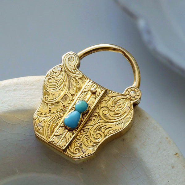 Victorian Turquoise Padlock