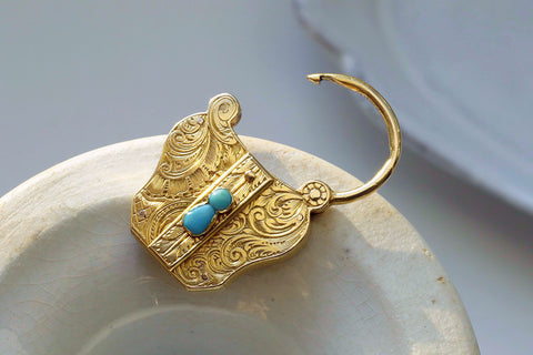 Victorian Turquoise Padlock