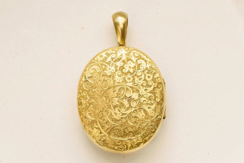 Late Victorian Turquoise and Gold Locket