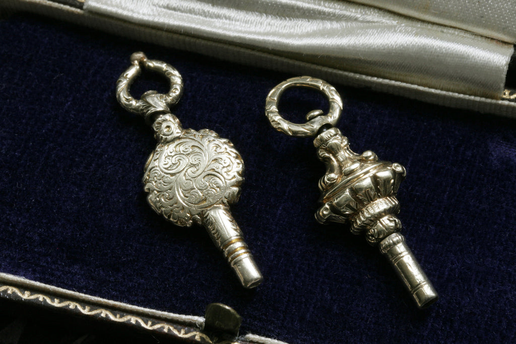 Pair of Georgian Gold Watch Key Fobs