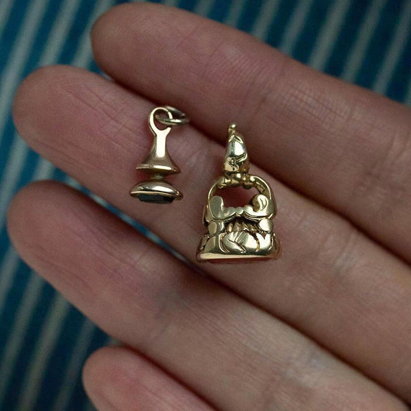 Pair of Victorian Micro Wax Seal Fobs