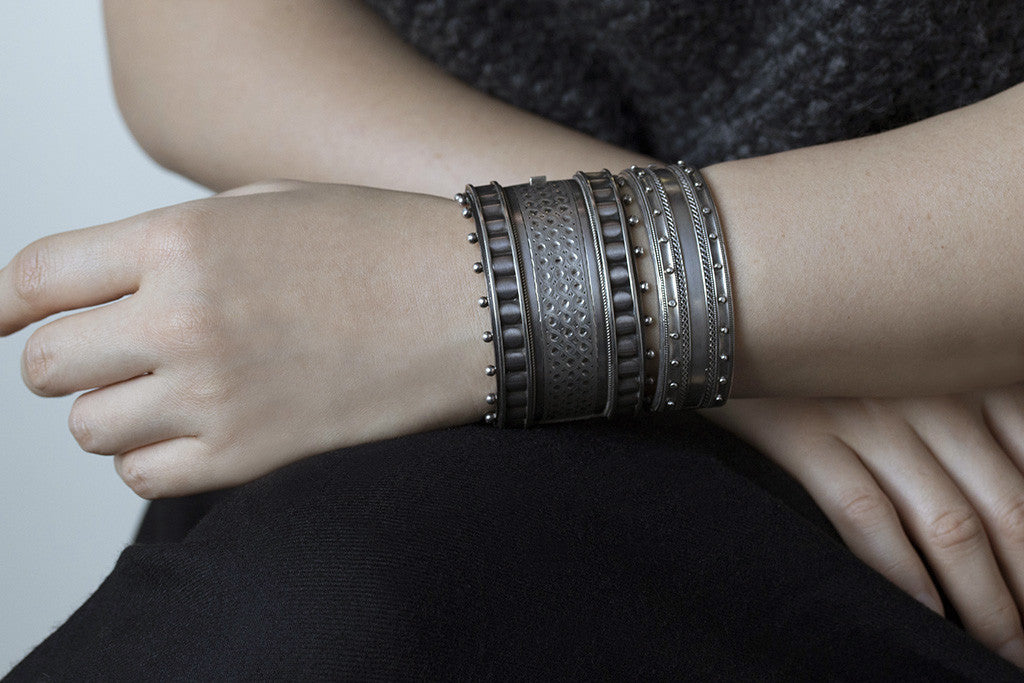 Victorian Sterling Silver Bangle