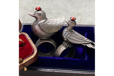 LAELIUS Antiques Bird Rings