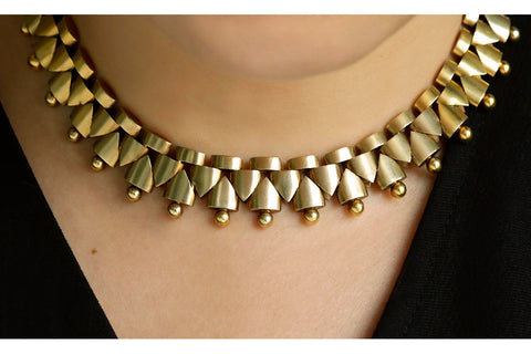 Victorian Gold Collar Necklace