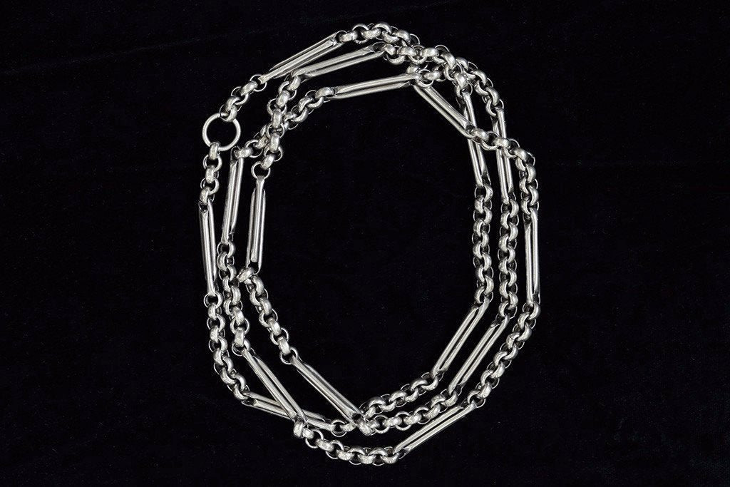 Extra long silver chain clearance