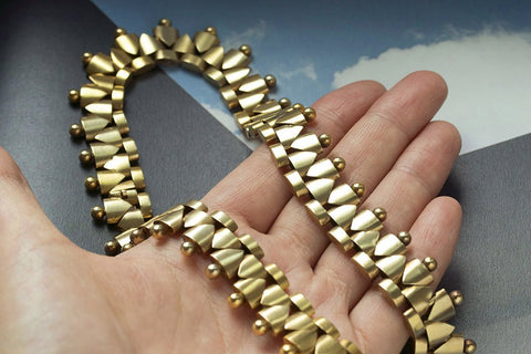 Victorian Gold Collar Necklace