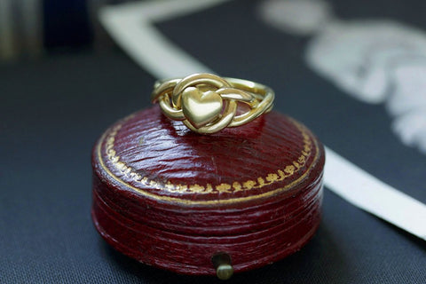 Victorian Love Knot Heart Ring