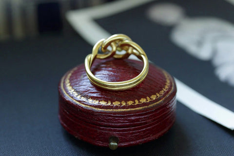 Victorian Love Knot Heart Ring