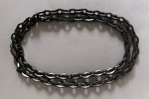 Victorian Vulcanite Long Chain Necklace