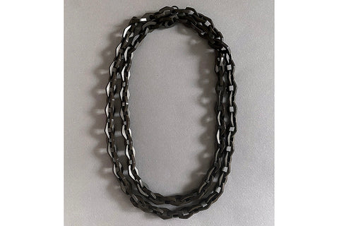 Victorian Vulcanite Long Chain Necklace