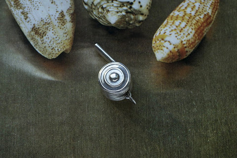Antique Sterling Silver Whistle Pendant