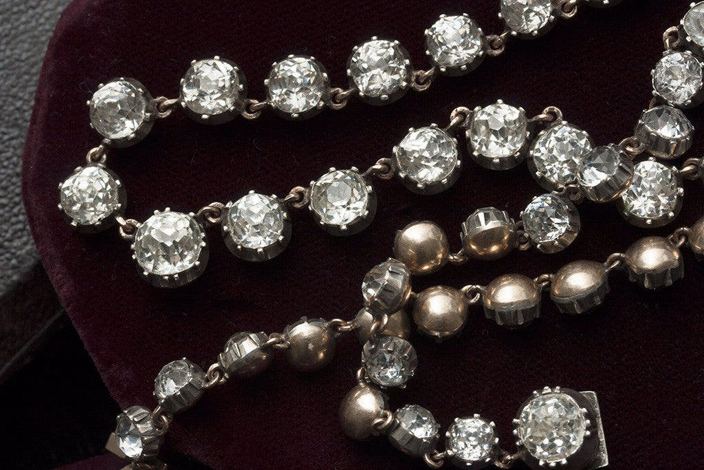 Victorian White Paste Rivière Necklace