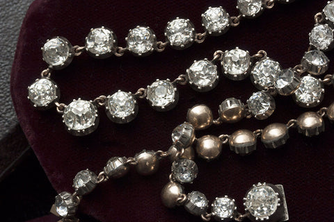 Victorian White Paste Rivière Necklace