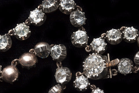 Victorian White Paste Rivière Necklace