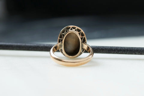Antique Carved Sardonyx 'Love Token' Ring