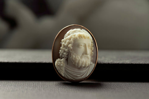 Victorian Zeus Cameo Ring