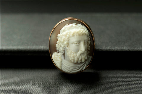 Victorian Zeus Cameo Ring