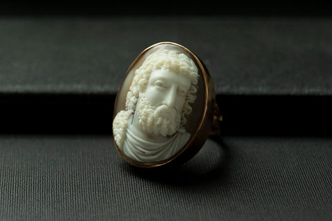 Victorian Zeus Cameo Ring