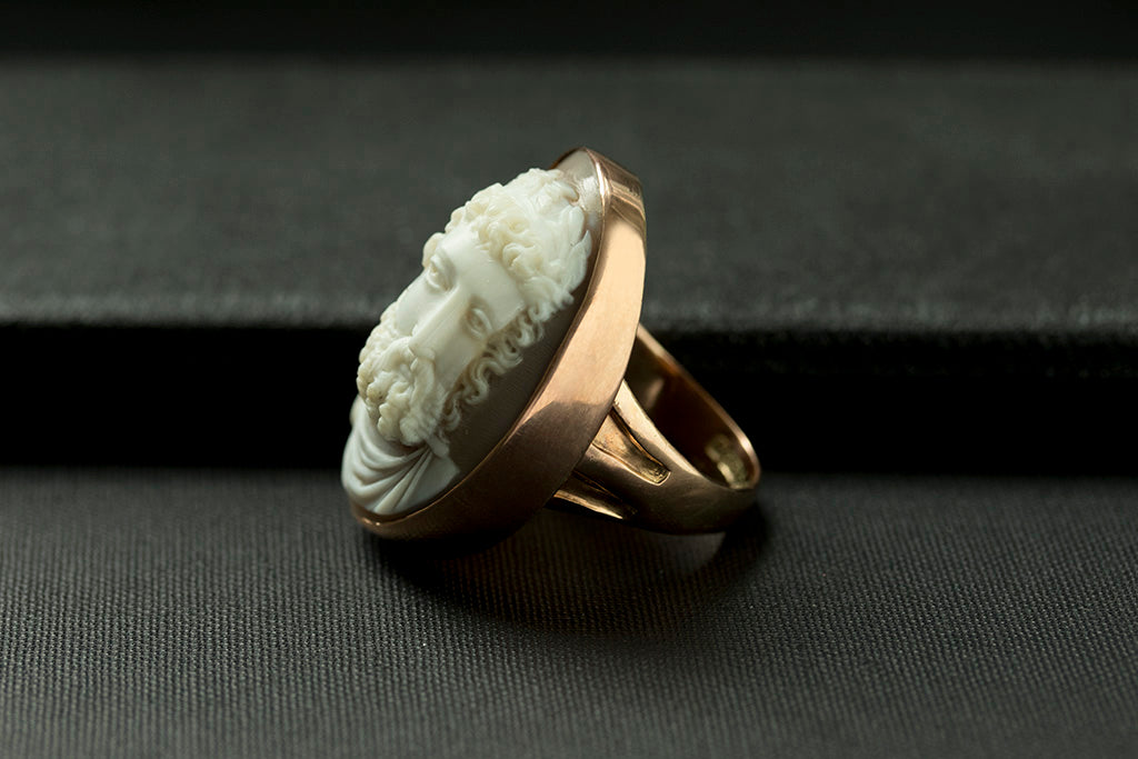 Victorian Zeus Cameo Ring