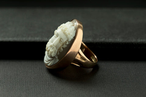Victorian Zeus Cameo Ring